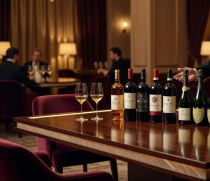 Sommelier által válogatott borok és pezsgők a VIP Lounge-ban